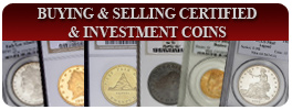 Buying &  selling Certified Investment Coins
